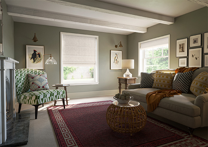 Tarbert, Greige - Twist&Fit Roman Blind - Image 6